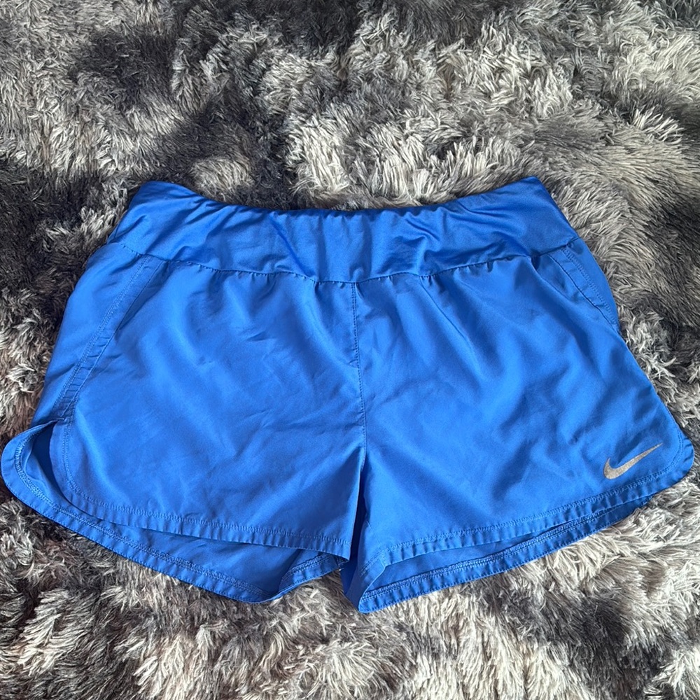 Nike Women's Blue dry fit athletic shorts